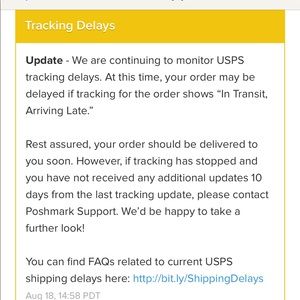 Buyers! Tracking Delays